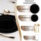 Smarty Had A Party Black Flat Round Disposable Plastic Wedding Value Set, 360PK 830-B-VS60 - alternate 2